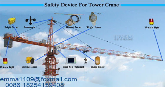 Trung Quốc 70m Tháp Crane Xây dựng Công cụ và thiết bị xây dựng