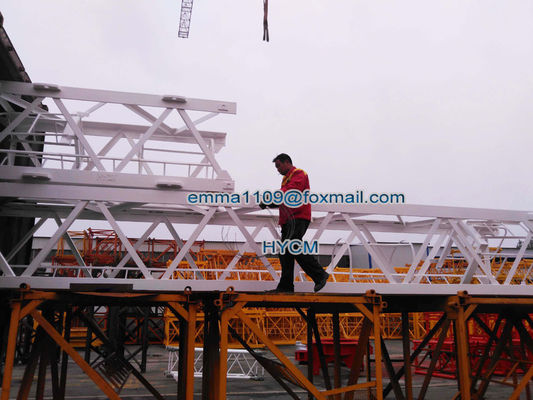 D63-2520 25M Jib Boom Luffing Tower Crane 1.2 * 3m Mast Section 6t