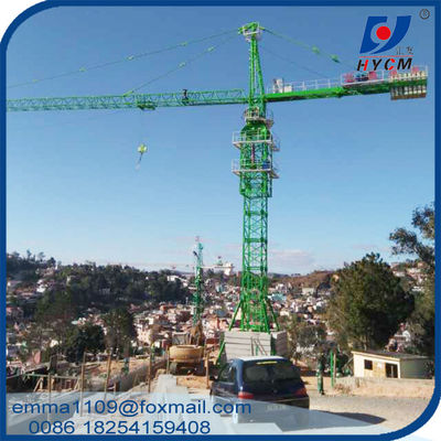 Qtz 125 Tháp Crane Chi phí cho tòa nhà cao tầng 65m rộng làm việc Jib