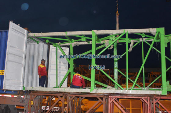 10tons TC6515 Tòa nhà Xây dựng Tháp Crane Đặt góc nền tảng Crane
