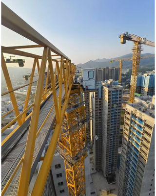 W7020 QTZ250 Cẩu tháp sử dụng Với 10tons Capacity tải 70 mét làm việc Jib