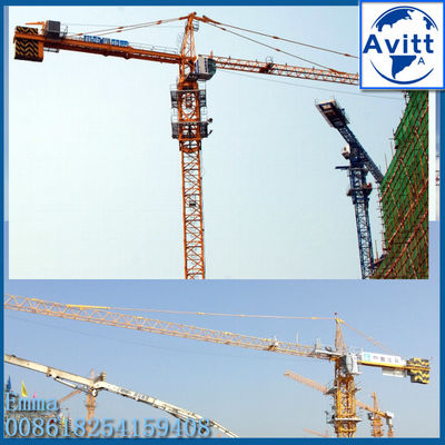 QTZ63 Tháp leo núi bên trong Đàn nâng Capacity 6 Tons 50m Working Jib