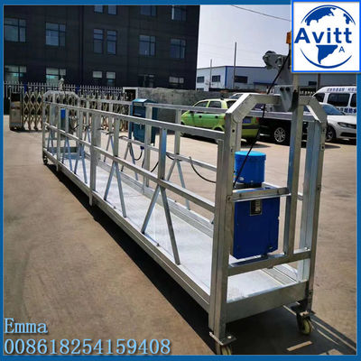 630kg Load Construction Cradle ZLP630 với dây cáp điện bảng điều khiển thang máy