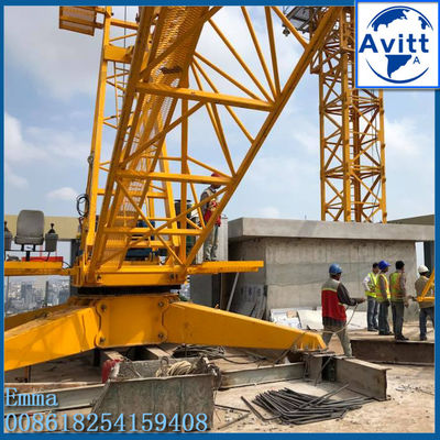 8000KG QD80-1840 Derrick Jib Crane Inverter Control Luffing Mechanism ở Ấn Độ