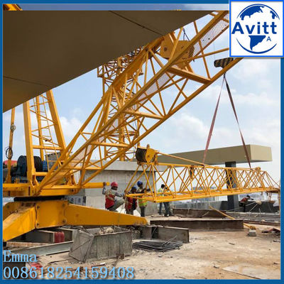 6Tons Derrick Crane để loại bỏ nội bộ Potain MC85 Tháp Crane của tòa nhà
