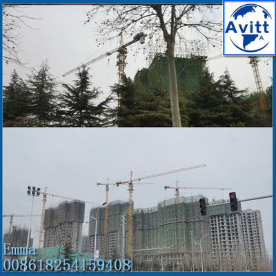 QTZ4807 Hydraulic Telescopic Climbing Các loại cần cẩu tháp 48M Working Jib