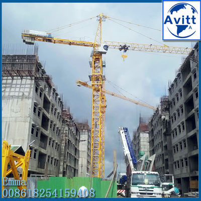 10 t thang máy tháp nâng QTZ125 6018 2 * 3M L68 Potten Mast Sections Save Container Cost