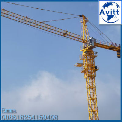 8t Topkit Head Tower Cranes TC5015 50M Working Arm Boom cho các tòa nhà 80m