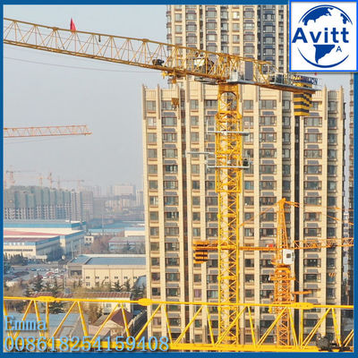 QTZ125 Đàn cẩu tháp ngang 60m Boom 10t Capacity